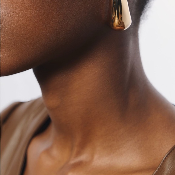 NWT Anthropologie Gold Petra drop earrings - Picture 6 of 9